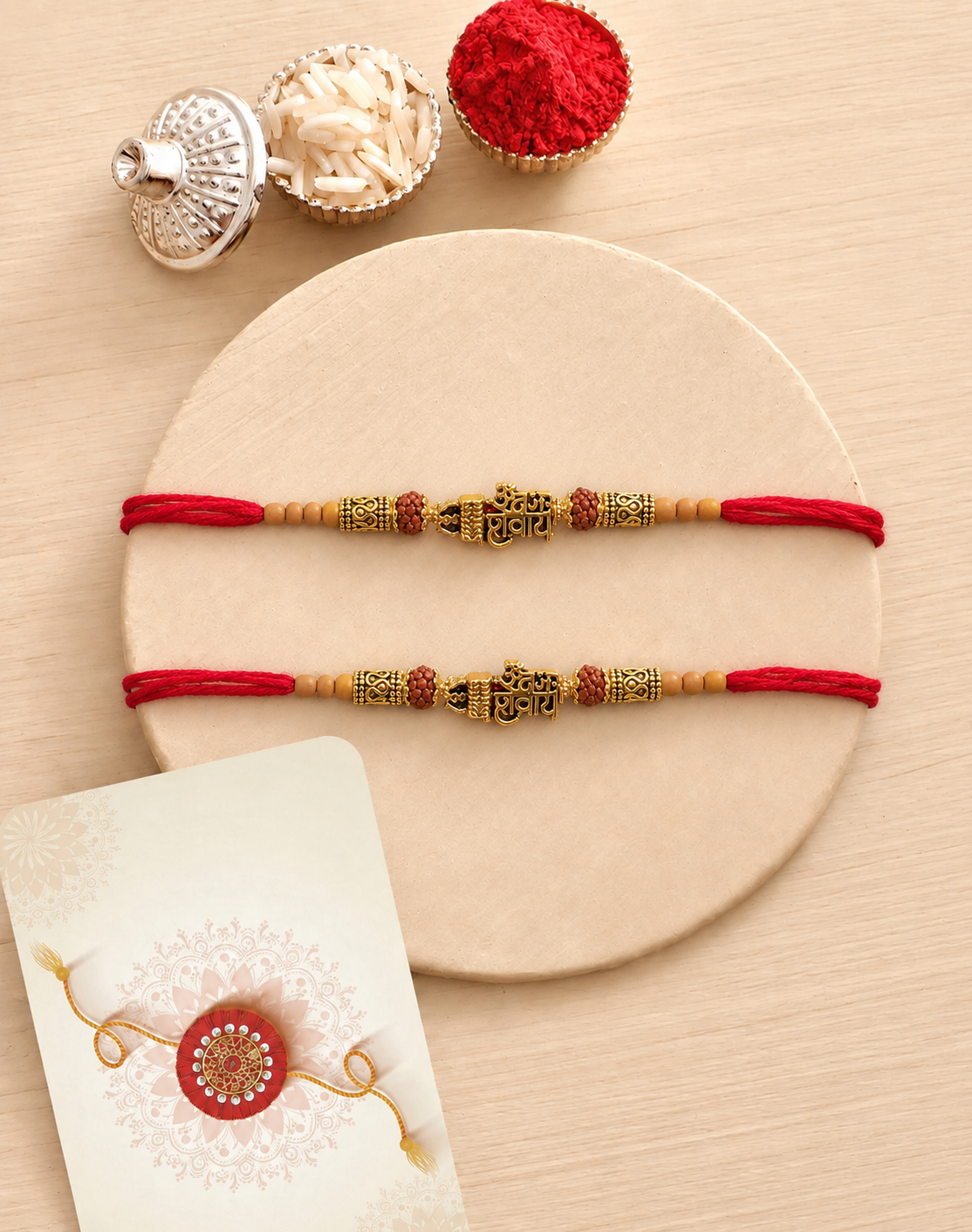 Shiva rakhi combo