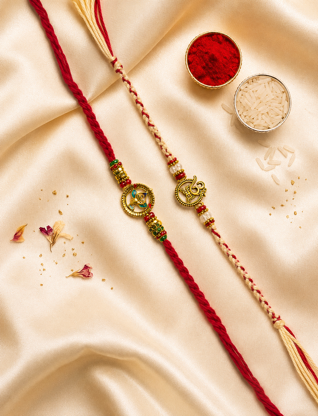 Ganesh&Om Rakhi Combo