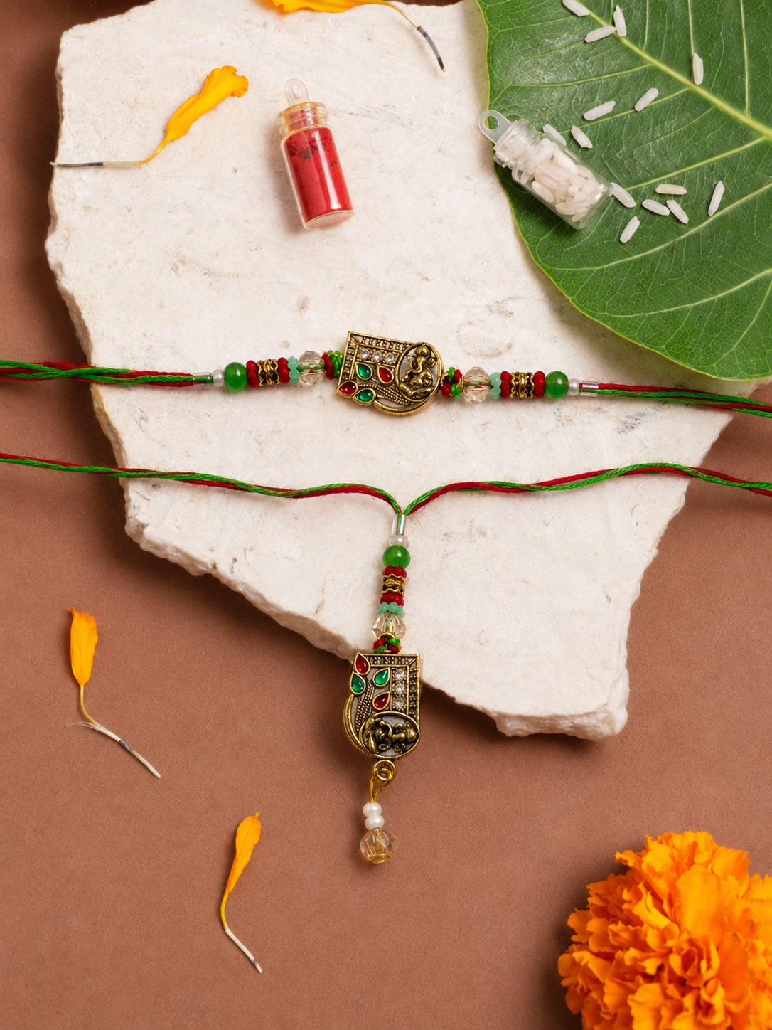 Ganeshji Bhai Bhabhi Rakhi Combo