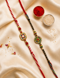 Floral & Chakra Rakhi Combo