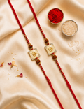 Pearl Shell Om Rakhi Set