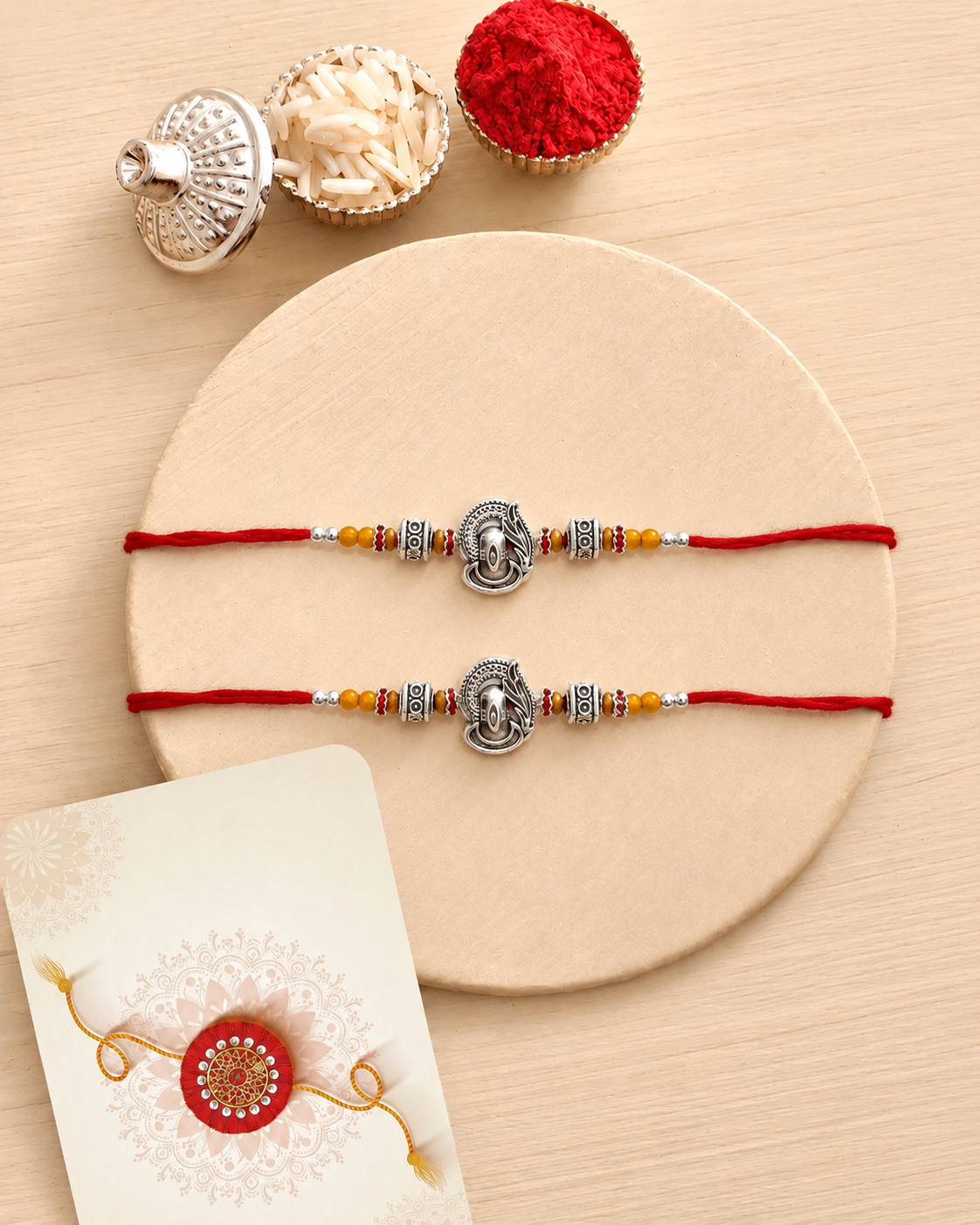Blessings of Shivling Rakhi Set