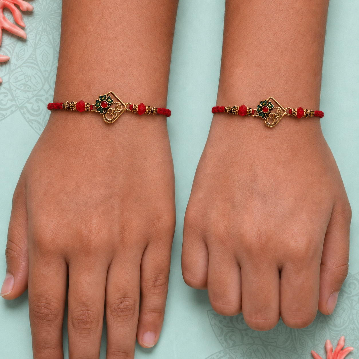 Traditional Om Rakhi Combo