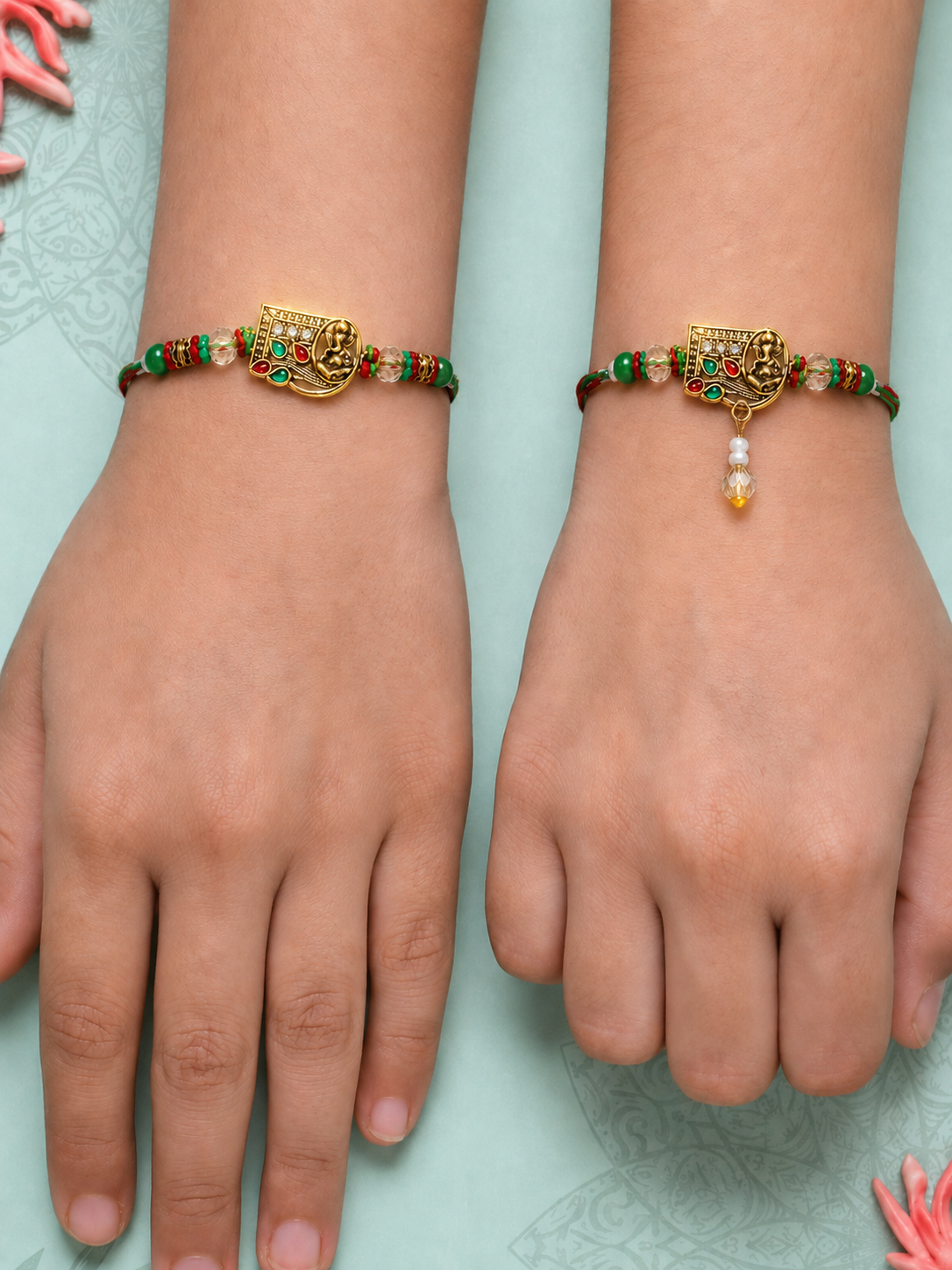 Ganeshji Bhai Bhabhi Rakhi Combo