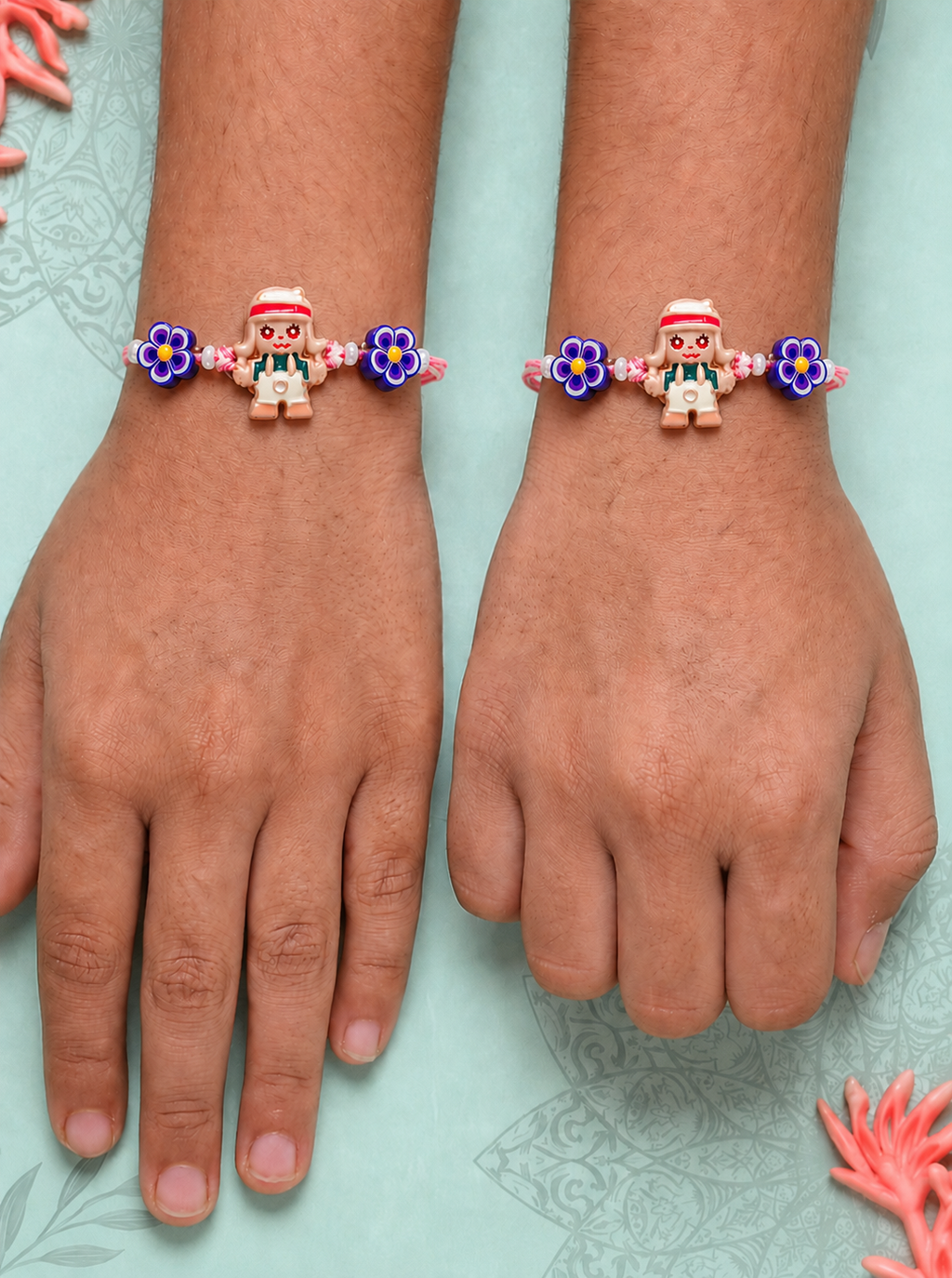 Pink Doll Combo Rakhi Set