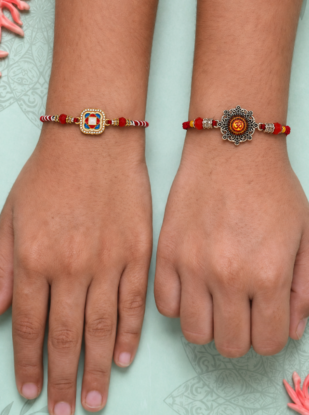 Designer Om Rakhi Combo