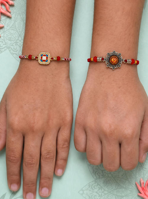 Designer Om Rakhi Combo