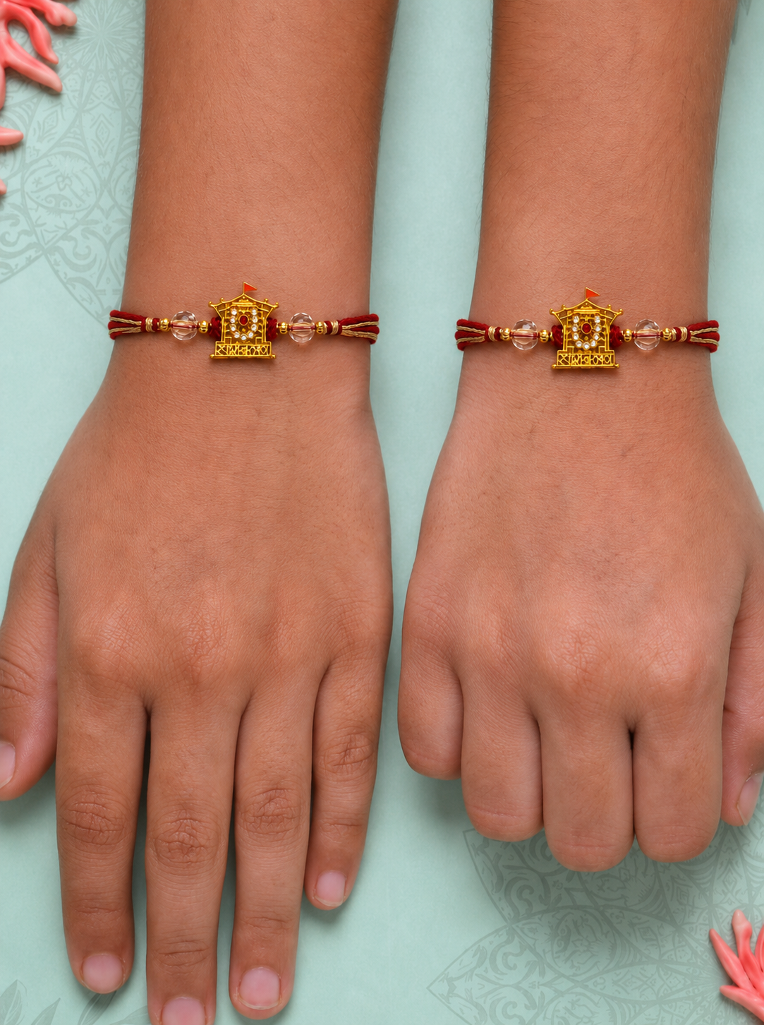 Golden Temple Rakhi Set