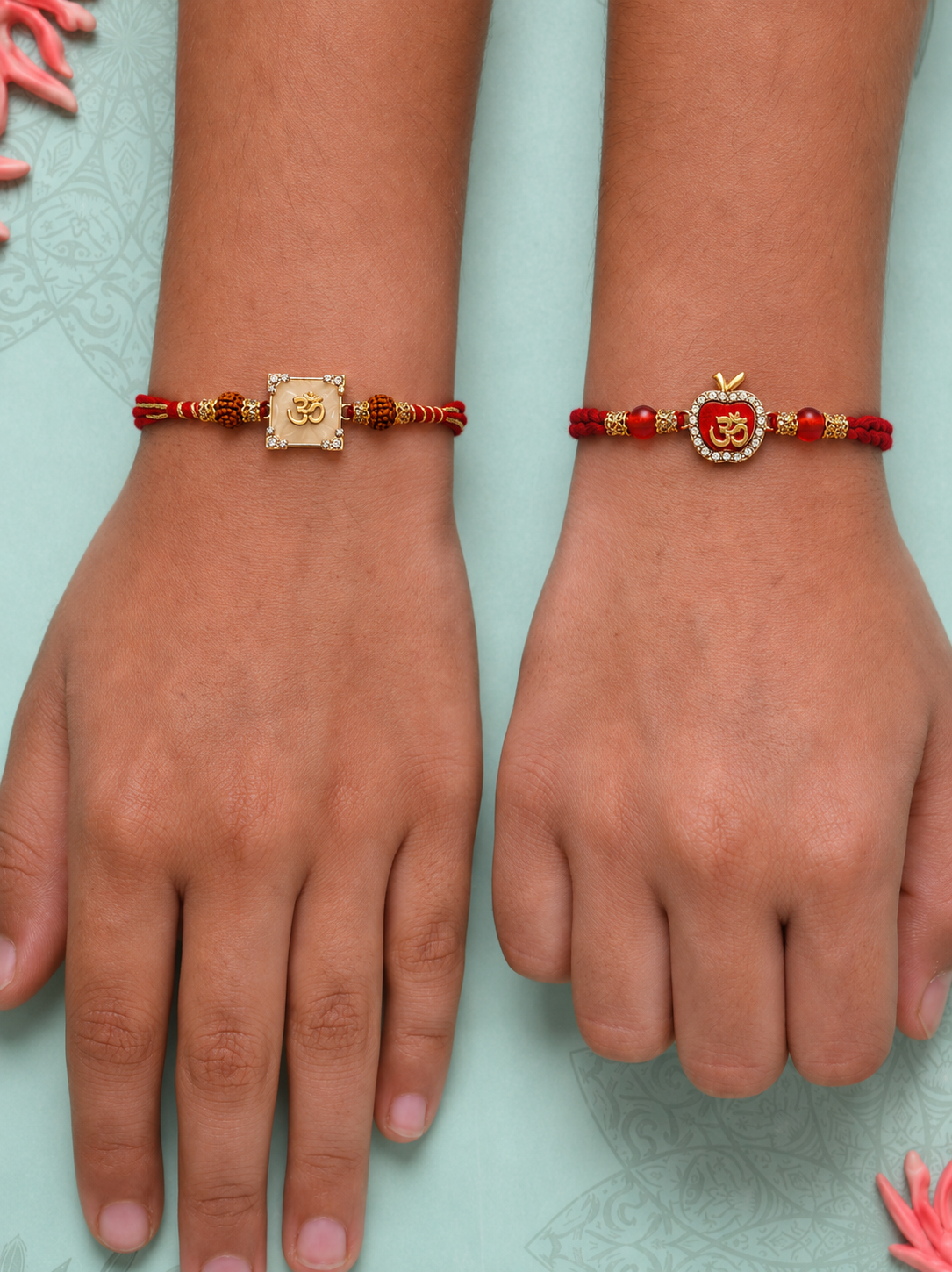 Royal Om Rakhi Set