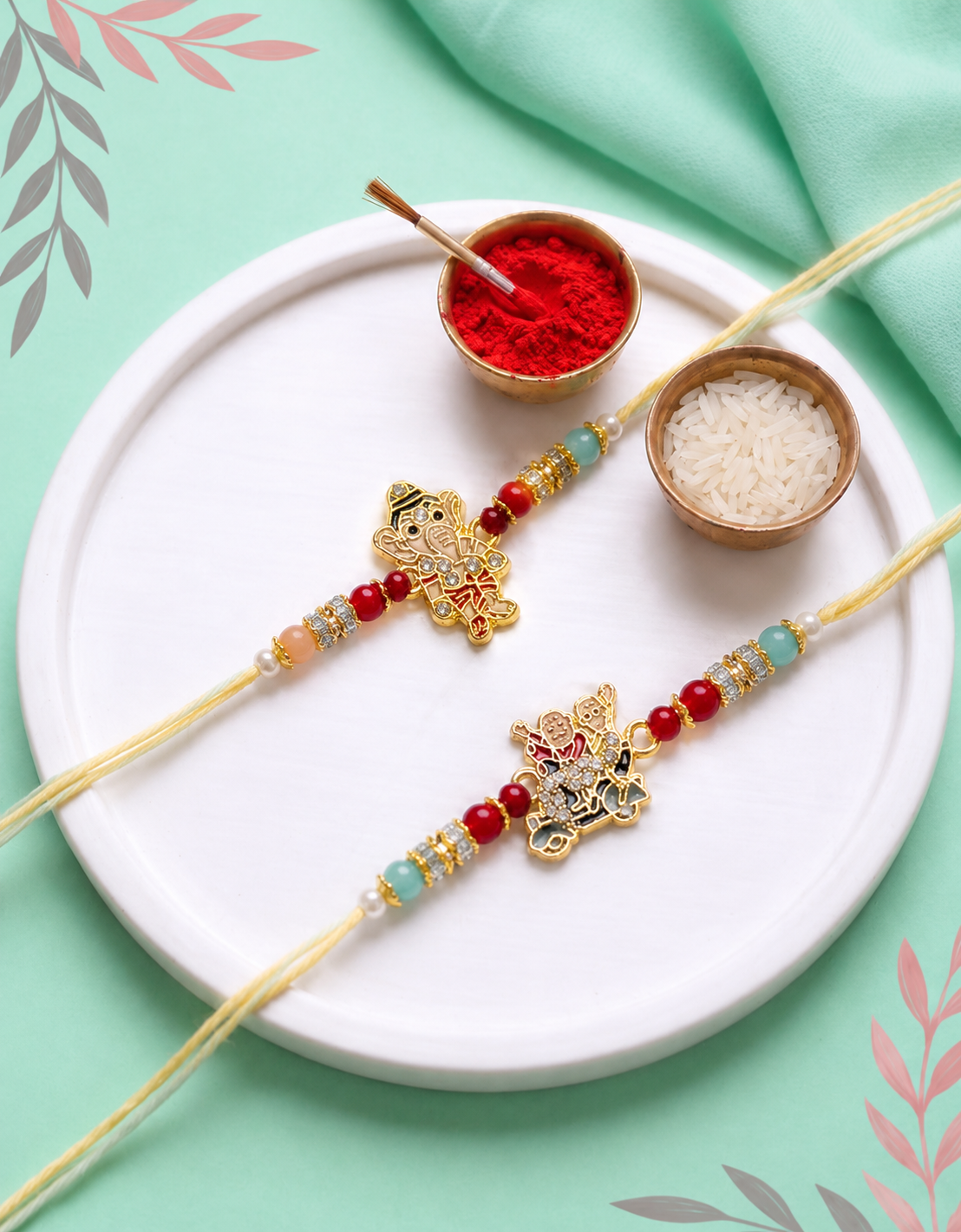 Ganesh & Motu Patalu Scooter Rakhi Combo