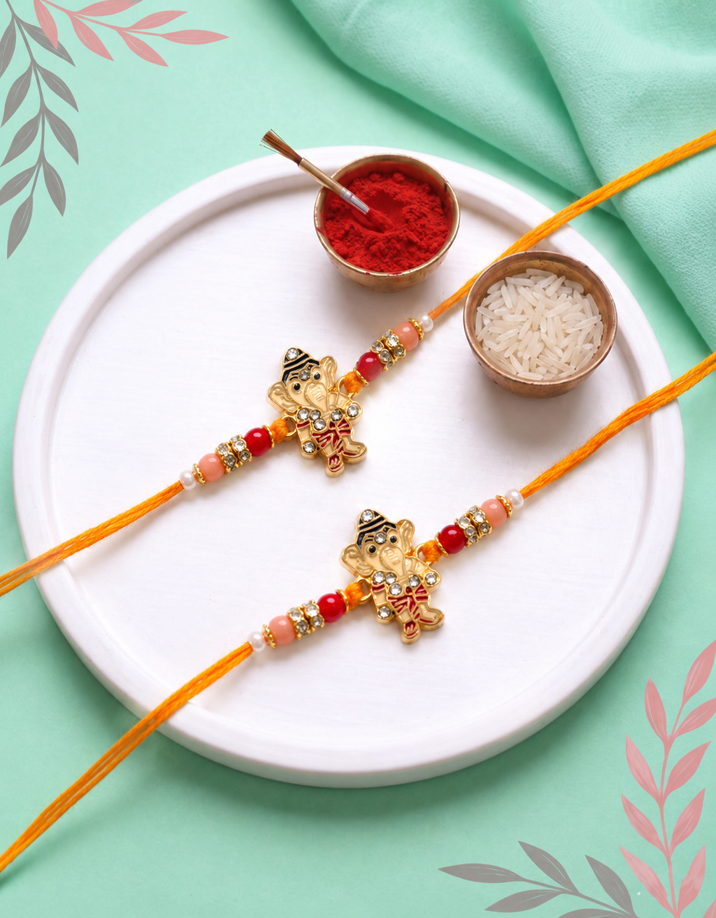 Ganeshji Combo Rakhi Set